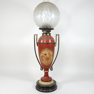 Lot 145 - A Victorian oil lamp base