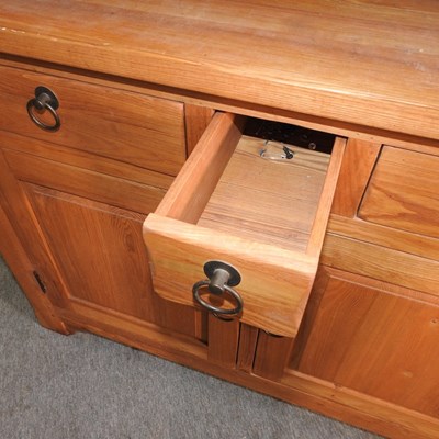 Lot 53 - A modern light oak dresser