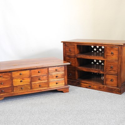 Lot 518 - A hardwood coffee table