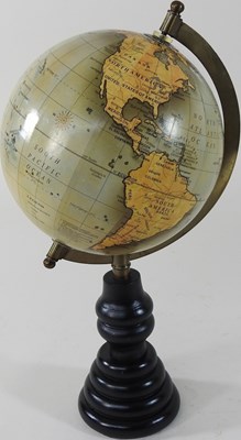 Lot 207 - A terrestrial globe on stand