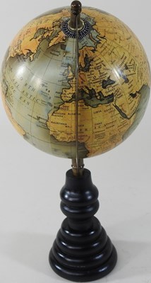 Lot 207 - A terrestrial globe on stand