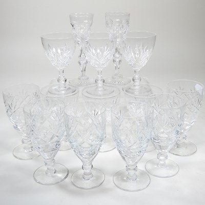 Lot 260 - A collection of cut glass drinking glasses