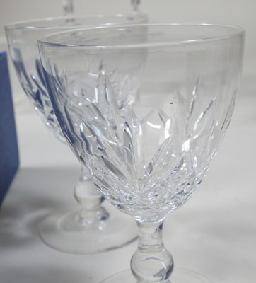 Lot 260 - A collection of cut glass drinking glasses