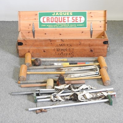 Lot 306 - A Jacques part croquet set