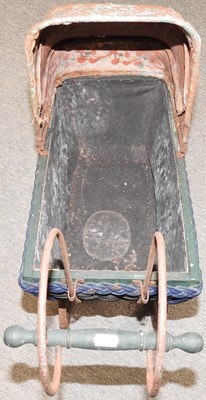 Lot 395 - A vintage doll's pram