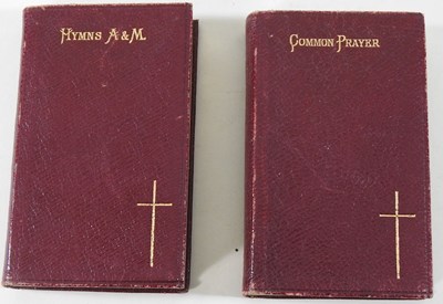 Lot 48 - A leather bound book of hymns