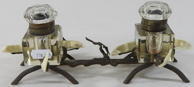 Lot 53 - A 19th century inkstand
