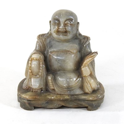 Lot 15 - A soapstone carving of a buddha
