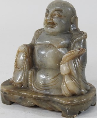 Lot 15 - A soapstone carving of a buddha
