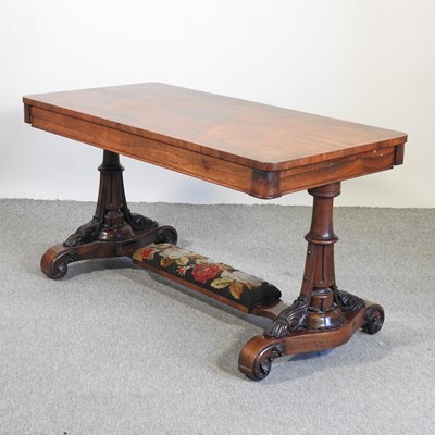 Lot 471 - A William IV rosewood library table