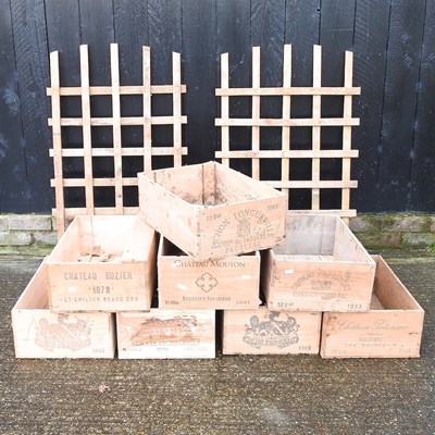 Lot 340 - A pair of wooden garden trellis