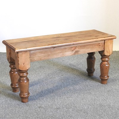 Lot 451 - A rustic pine bench