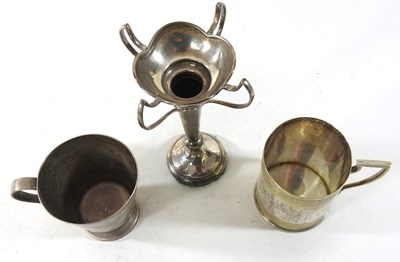 Lot 63 - An early 20th century silver christening cup