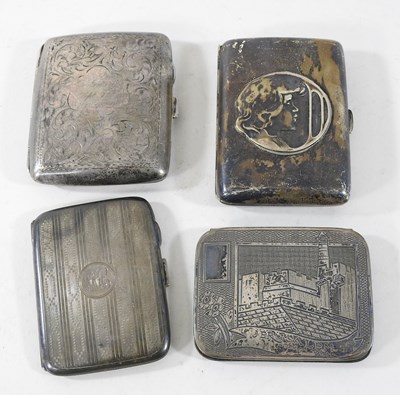 Lot 2 - A collection of four cigarette cases