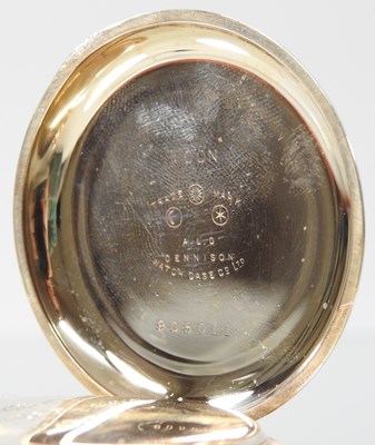 Lot 82 - An early 20th century gold plated pocket watch