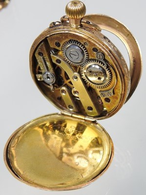 Lot 98 - An 18 carat gold ladies pocket watch