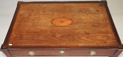 Lot 33 - A George III oak and mahogany silver table