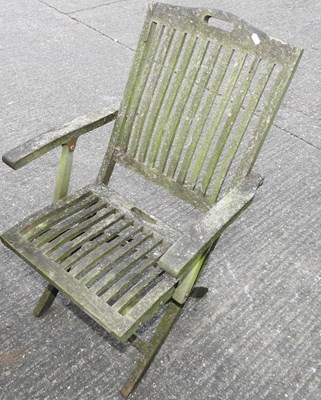 Lot 307 - A hardwood garden table