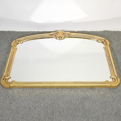 Lot 203 - A modern gilt framed wall mirror