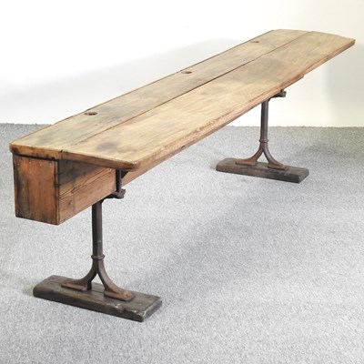 Lot 347 - A school desk
