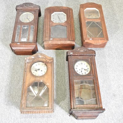 Lot 380 - A collection of wall clocks