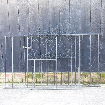 Lot 333 - A pair of wrought iron garden gates