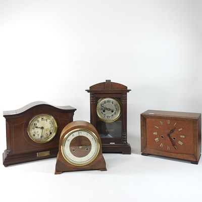 Lot 248 - A collection of four mantel clocks
