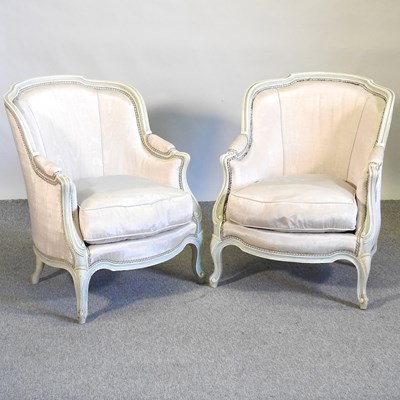 Lot 480 - A pair of French armchairs