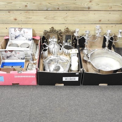 Lot 240 - A collection of silver plate