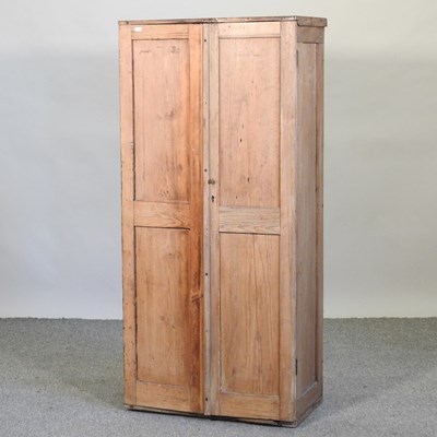 Lot 410 - An antique pine cabinet