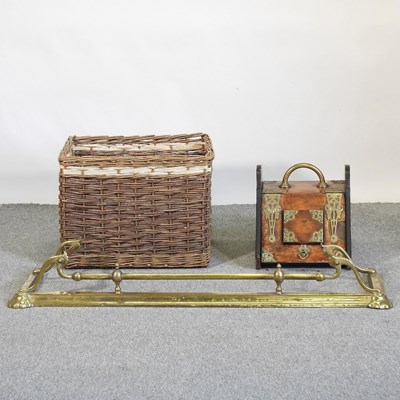 Lot 396 - A wicker log basket