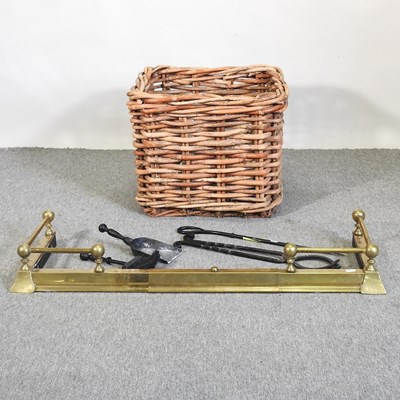Lot 409 - A wicker log basket