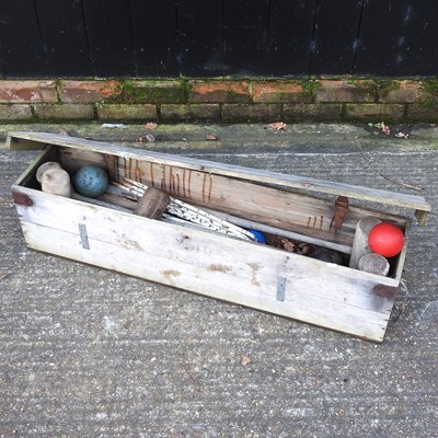 Lot 357 - A part croquet set