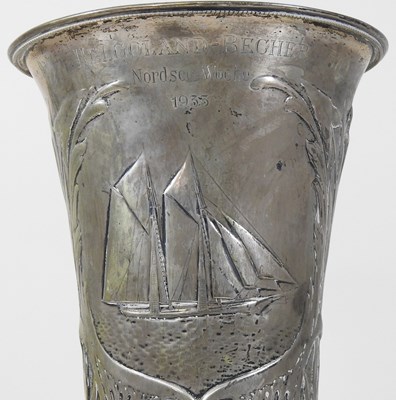 Lot 201 - An early 20th century German silver vase