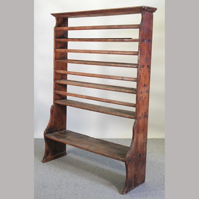 Lot 420 - A 19th century Irish pine dresser