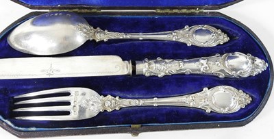 Lot 59 - A Victorian silver cutlery set