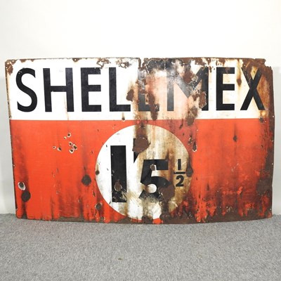 Lot 358 - A vintage Shellmex sign