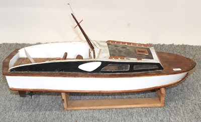 Lot 313 - A remote control model boat