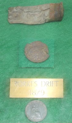 Lot 107 - A collection of Rorke's Drift battlefield relics