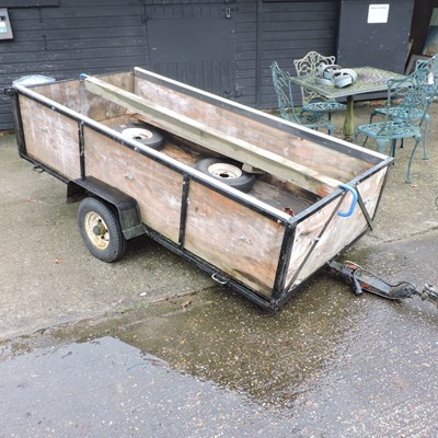 Lot 314 - A single axle car trailer