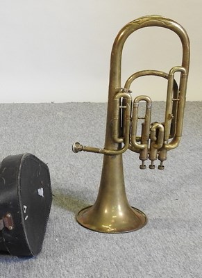 Lot 239 - A brass euphonium