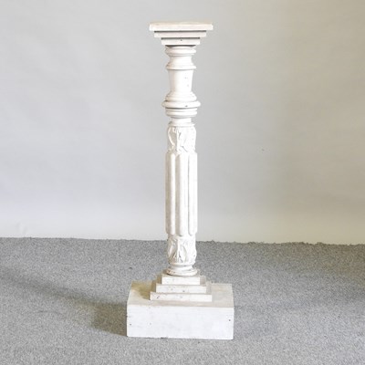 Lot 422 - A white pedestal