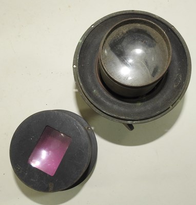 Lot 105 - A collection of magic lantern lenses