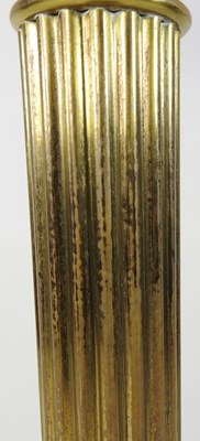 Lot 119 - A brass oil lamp