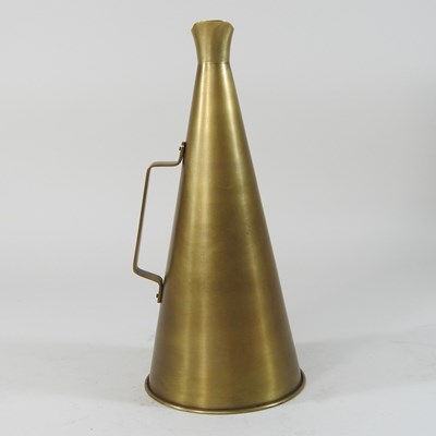 Lot 240 - A brass megaphone