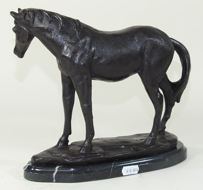 Lot 40 - A bronze model of a horse