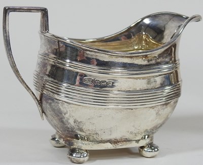 Lot 50 - A silver cream jug
