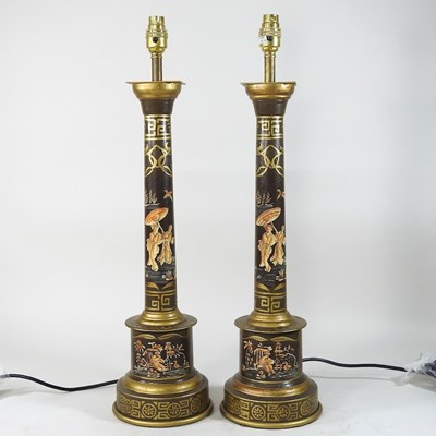 Lot 567 - A pair of table lamps