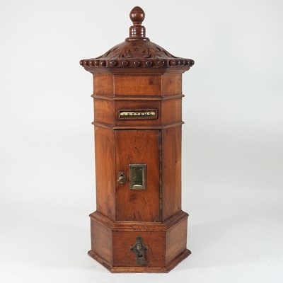 Lot 522 - A modern wooden country house post box