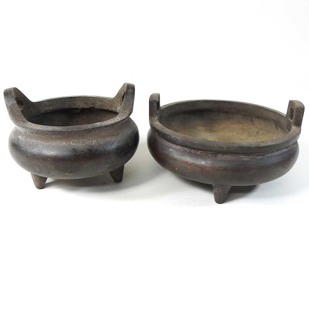 Lot 674 - A Chinese iron censer